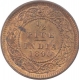 Copper Half Pice Coin of Victoria Empress of Calcutta Mint of 1890.