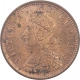 Copper Half Pice Coin of Victoria Empress of Calcutta Mint of 1895.