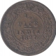 Copper Half Pice Coin of Victoria Empress of Calcutta Mint of 1897.