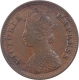 Copper Half Pice Coin of Victoria Empress of Calcutta Mint of 1900.