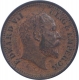 Copper Half Pice Coin of King Edward VII of Calcutta Mint of 1904.