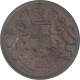 Copper One Quarter Anna Coin of East India Company of Madras Mint of 1835.