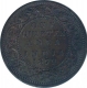 Copper Quarter Anna Coin of Victoria Empress of Calcutta Mint of 1879.