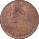 Copper Quarter Anna Coin of Victoria Empress of Calcutta Mint of 1891.