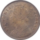 Copper Quarter Anna Coin of Victoria Empress of Calcutta Mint of 1898.