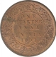 Copper Quarter Anna Coin of King Edward VII of Calcutta Mint of 1904.