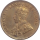 Copper Quarter Anna Coin of King George V of  Bombay Mint of 1924.