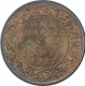 Copper Quarter Anna Coin of King George V of Calcutta Mint of 1927.