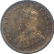 Copper Quarter Anna Coin of King George V of Calcutta Mint of 1927.