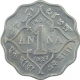 Copper Nickel One Anna Coin of King George V of Bombay Mint of 1927.