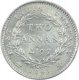 Silver Two Annas Coin of Victoria Queen of Bombay Mint of 1841.