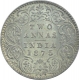 Silver Two Annas Coin of Victoria Queen of Calcutta Mint of 1875.