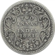 Silver Two Annas Coin of Victoria Empress of Bombay Mint of 1881.