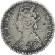 Silver Two Annas Coin of Victoria Empress of Bombay Mint of 1881.