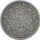 Silver Two Annas Coin of Victoria Empress of Bombay Mint of 1884.