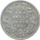 Silver Two Annas Coin of Victoria Empress of Bombay Mint of 1887.