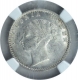 Silver Quarter Rupee Coin of Victoria Queen of Calcutta Mint of 1840.