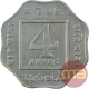 Copper Nickel Four Annas Coin of King George V of Bombay Mint of 1920.