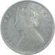 Silver Half Rupee Coin of Victoria Empress of Calcutta Mint of 1897.