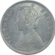 Silver Half Rupee Coin of Victoria Empress of Calcutta Mint of 1897.