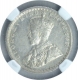 Silver Half Rupee Coin of King George V of Calcutta Mint of 1915.