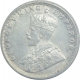 Silver Half Rupee Coin of King George V of Calcutta Mint of 1921.