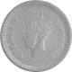 Silver Half Rupee Coin of King George VI of Bombay Mint of 1945.