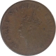 Rare Copper Half Rupee Coin of King George VI of Bombay Mint of 1947.