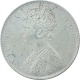 Rare Silver One Rupee Coin of Victoria Queen of L C Wyon Design of 1862.