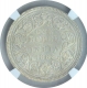 Silver One Rupee Coin of Victoria Queen of Bombay Mint of 1862.