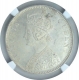 Silver One Rupee Coin of Victoria Queen of Bombay Mint of 1876.