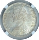 Silver One Rupee Coin of Victoria Empress of Bombay Mint of 1877.