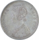 Silver One Rupee Coin of Victoria Empress of Bombay Mint of 1879.