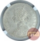 Silver One Rupee Coin of Victoria Empress of Bombay Mint of 1879.