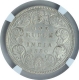 Silver One Rupee Coin of Victoria Empress of Bombay Mint of 1880.