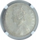 Silver One Rupee Coin of Victoria Empress of Bombay Mint of 1880.