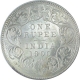 Silver One Rupee Coin of Victoria Empress of Calcutta Mint of 1900.