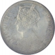 Silver One Rupee Coin of Victoria Empress of Calcutta Mint of 1900.