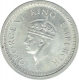 Silver One Rupee Coin of King George VI of  Bombay Mint of 1945.