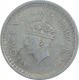 Silver One Rupee Coin of King George VI of Lahore Mint of 1945.