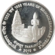 Silver One Thousand Rupees Proof Coin of Thousand Years of Brihadeshwara Temple of Mumbai Mint of the year 2010. 