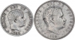 Silver Half Rupee Coin of Aurangzeb of Surat Mint.