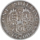 Silver One Shilling Coin of Victoria of Great Britain.