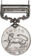 Silver General Service Medal of King George VI of North West Frontier of British India.