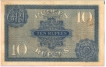 Rare 10 Rupees Note of King George V of J B Taylor.