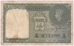 King George VI One Rupee Note of C E Jones.