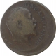 Error Copper One Quarter Anna Coin of King Edward VII of Calcutta Mint of 1908.