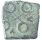 Copper Half Karshapana Coin of Ujjain Region.