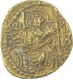 Gold Dinar Coin of Vasudeva II of Kushan Dynasty.