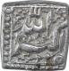 Silver Square One Rupee Coin of Akbar.